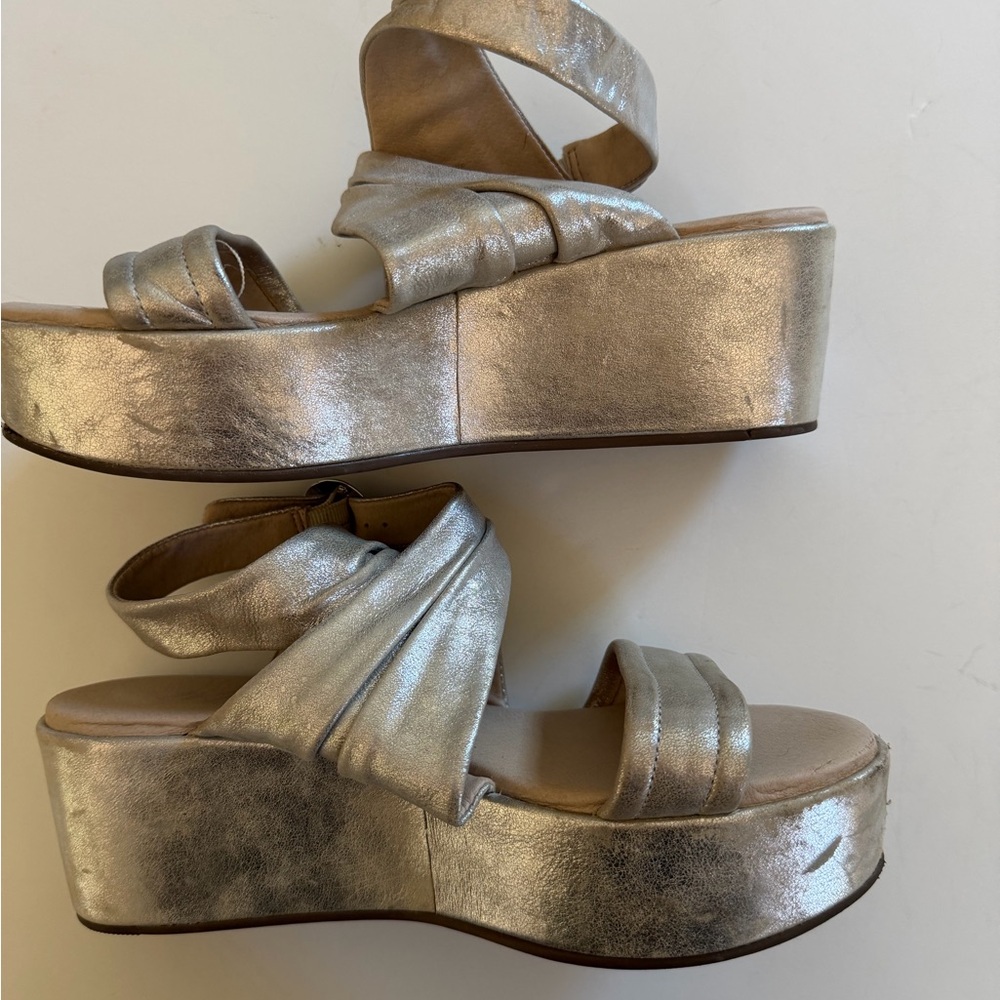 Matisse Silver Platform Sandals